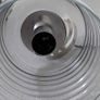 Glass lamp with Chrome plated light fixture Image 4
