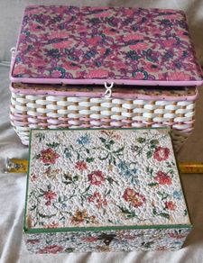 sewing box and embroidery box