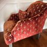 Armchair in Harlequin Issora Orange Material Image 4