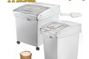 BRAND NEW Kitchen Container Ingredient Storage Bin W/ Wheel &amp; Scoop