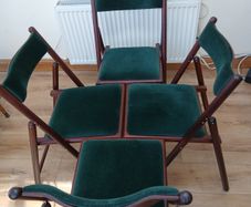 4 folding bridge chairs