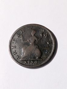 Farthing 1734. George 11