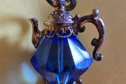 Beautiful 1970s silver and blue gemstone charm