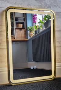 LED Bathroom Mirror Gold Frame Reduced Price