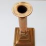 Antique Rose Brass Candle Holder H 20cm Image 2