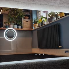 LED Bathroom Mirror Bluetooth Weather Station