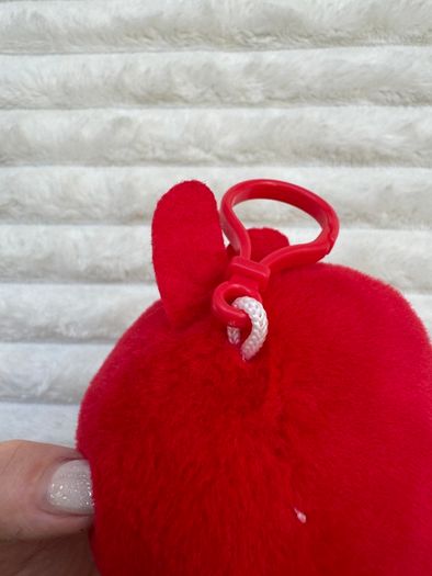 Angry Birds Plush Backpack Clip Red Bird approx. 10 cm. Used Please see photos