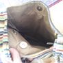 shoulder bag - green, with flowers & stripes Image 3