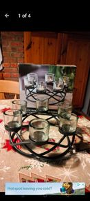 Vortex celtic cast iron tealight holder,  New in box.