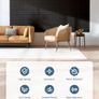 Sound Proofing Panels Self-Adhesive, 18 Pcs, Acoustic Panels for Studio, Gaming, Podcast, Theater, Echoes Absorption, Wall Decoration, Indoor Sound Quality Improvement, 12"X12"X0.4", Black Image 2