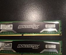 Crucial Ballistix Sport 16 Gb. 2 x 8Gb. 1600Mhz DDR 3