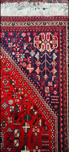 Two Matching Persian Abadeh Hand Knotted Rug Carpets