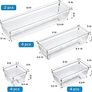 FREE EXPRESS SHIPPING 14 PCS Clear Plastic Drawer Organisers Tray for Makeup, Kitchen Utensils, Jewelries and Gadgets Image 4