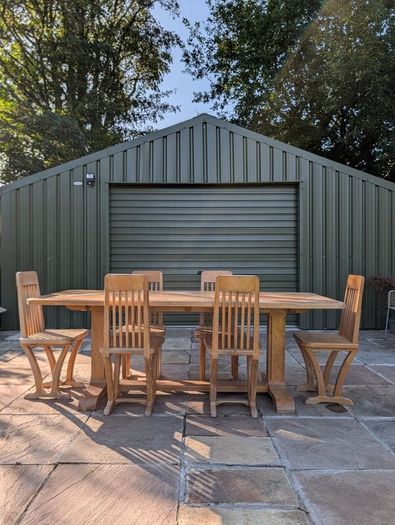 solid ash dining table