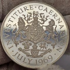 Charles Prince of Wales July 1969 Silver Proof Medal Investiture Caernarvon Scarce Medal