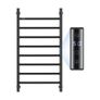 8 Bars Towel Warmer Rack, Wall Mounted Heated Towel Rack for Bathroom, IPX5 Waterpoof Towel Heater Rack with Timer & LED Display Screen, 5 Levels Adjustable Temperature Towel Heater, Black Image 4