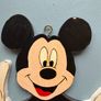 Pair of Vintage Wooden Handmade Handpainted Mickey Mouse Figures - Disney Wall Art Decor Plaques Image 6