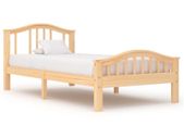 Bed Frame Solid Pinewood 100x200 cm
