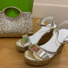 Gold Shoes and bag