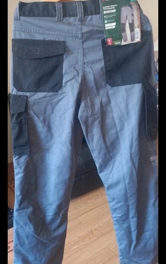 mens lined work trousers parkside new