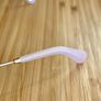 BCBGMaxazria Cat Eye Sunglasses, Gold tone, Pink Earpieces, Like New Image 5