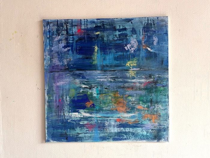 Original Abstract Painting Seascape