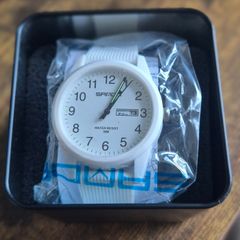 SAMDA white quartz watch - new with box