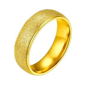 Brand New PROSTEEL mens ring 18k gold plated size 54 sandblasted band