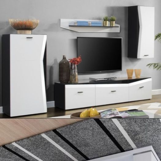 Living Room TV Wall Unit TV Furniture Set Wall Units For Living Room Modern Living Room TV Furniture Set
