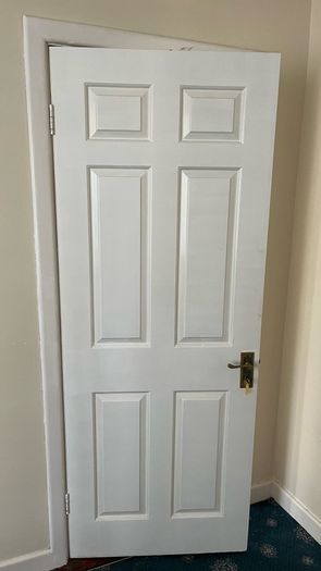 Timber white door