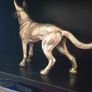 vintage brass dog Image 2