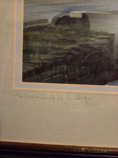 Brendan Hayes "The Grand Canal at Ranelagh" signed Lithograph