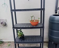 Plastic shelving 186cm X 83cm in perfect condition
