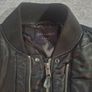 AllSaints Bellevue Bomber Jacket Mens Size XL Black Nylon Flight MA-1 Zip Jacket Image 2