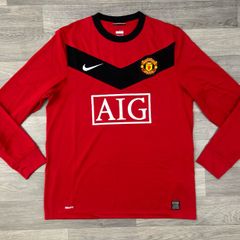 Genuine Vintage 2009 Nike Manchester United Owen Long Sleeve Home Jersey Shirt Mens Medium