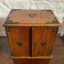 Edwardian Oak Smokers Cabinet. Image 2