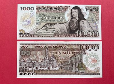 Mexico   1,000   Pesos 1985. Pick 85y   ( Uncirculated )