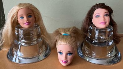 Barbie Doll Heads x 3