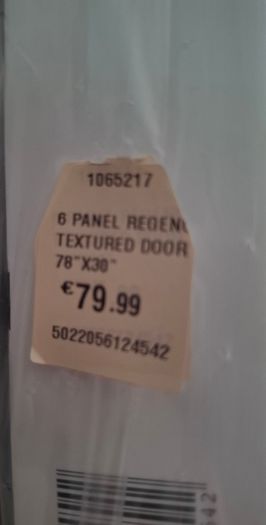2 six panel interior doors - still in packaging