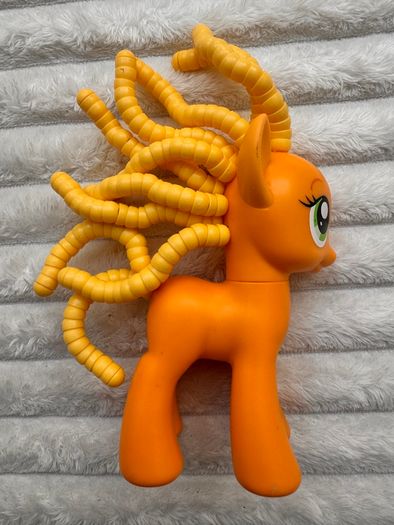 My Little Pony Explore Equestria Cutie Twisty-Do AppleJack Hair Play MLP approx. 14 cm. Used Please see photos