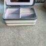 2 Different itmes--1- small travel jewelry case or organizer 12.00 euro. 2-trinklet stone box with lid and nop or could be butter dish,15.00 euro. Image 7