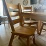 Solid wood dining table & 6 chairs Image 2