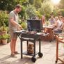 Charcoal grill with lid, BBQ smoker grill with 2 side tables Large grill area Grill grate Thermometer Image 7