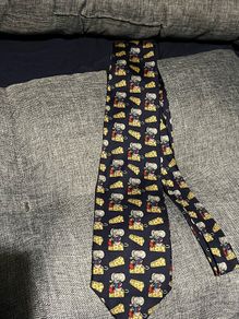Vintage Mouse and Cheese Silk Tie