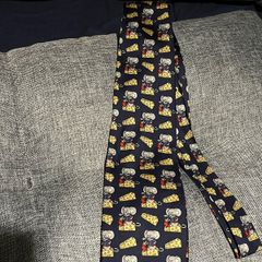 Vintage Mouse and Cheese Silk Tie