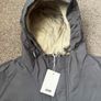 7 x Jacamo mens Hooded Padded Full Zip Parkas Long Coat Charcoal XL Image 2