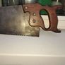 old original  large hand saw Image 3
