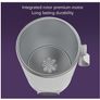 4-in-1 Electric Milk Frother and Warmer, Cordless Portable Coffee Foam Maker with Heating, Built-in Stirrer and with Temperature Control Image 7