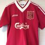 Liverpool Jersey. Official Adidas Mens Home Jersey Season 1995-1996. Original From The Time. Not A Modern Day Remake. Image 3