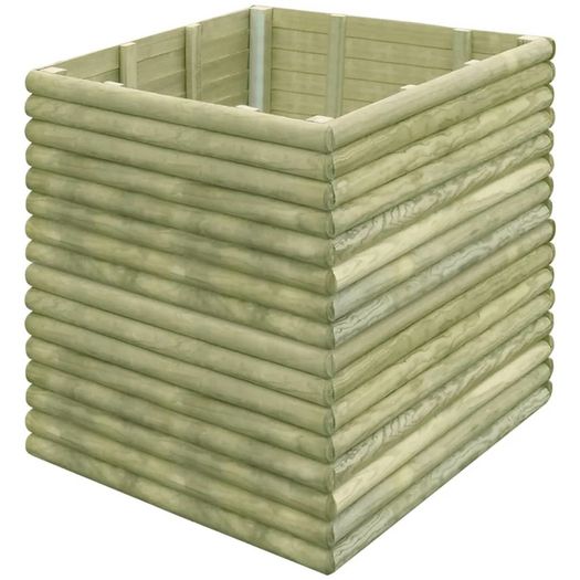 Garden Raised Bed 106x106x96 cm Impregnated Pinewood
